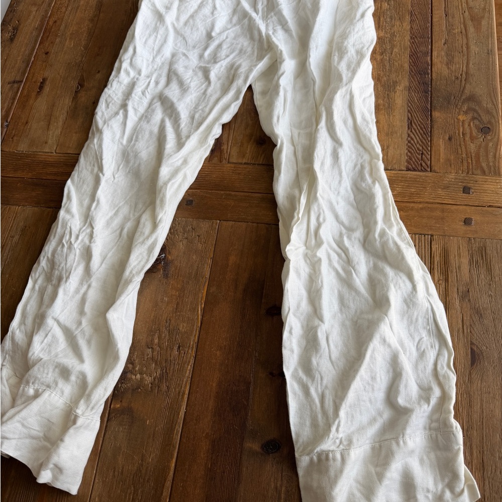 Alex Mill Riley White Linen Pants, XS, NWOT - Picture 4 of 6